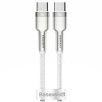 Дата кабель Baseus Cafule Series Metal Type-C to Type-C 100W (2m) (CATJK-D), Білий