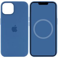 Чохол Silicone case (AAA) with Magsafe and Animation для Apple iPhone 13, Синій / Blue Jay