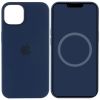 Чохол Silicone case (AAA) with Magsafe and Animation для Apple iPhone 13, Синій / Abyss Blue