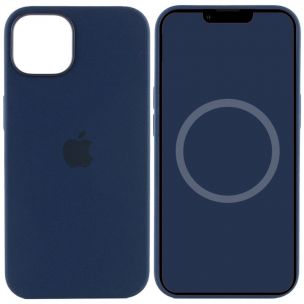 Чохол Silicone case (AAA) with Magsafe and Animation для Apple iPhone 13, Синій / Abyss Blue
