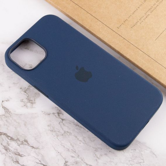 Чохол Silicone case (AAA) with Magsafe and Animation для Apple iPhone 13, Синій / Abyss Blue