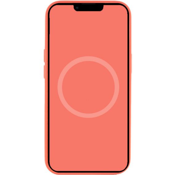 Чохол Silicone case (AAA) with Magsafe and Animation для Apple iPhone 13, Рожевий / Pink Pomelo