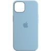 Чохол Silicone case (AAA) with Magsafe and Animation для Apple iPhone 13, Синій / Blue Fog