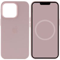 Чохол Silicone case (AAA) with Magsafe and Animation для Apple iPhone 13 Pro, Рожевий / Chalk Pink