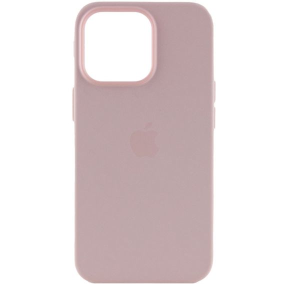 Чохол Silicone case (AAA) with Magsafe and Animation для Apple iPhone 13 Pro, Рожевий / Chalk Pink