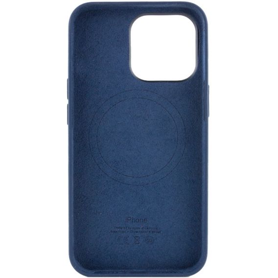 Чохол Silicone case (AAA) with Magsafe and Animation для Apple iPhone 13 Pro, Синій / Abyss Blue
