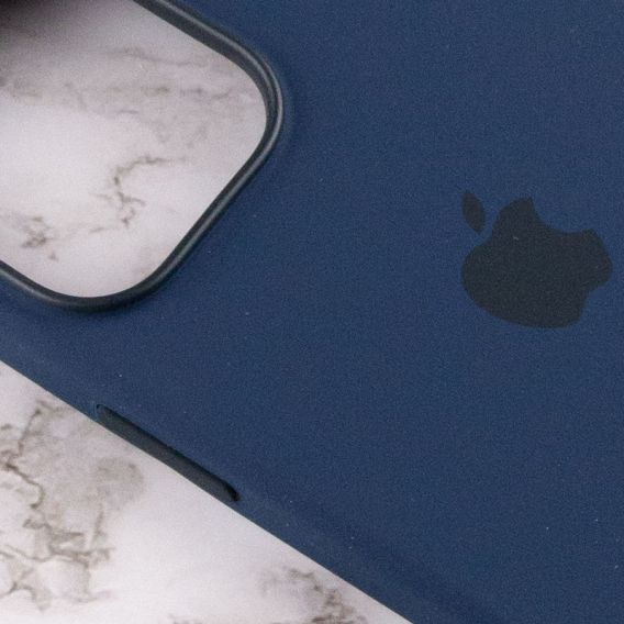 Чохол Silicone case (AAA) with Magsafe and Animation для Apple iPhone 13 Pro, Синій / Abyss Blue