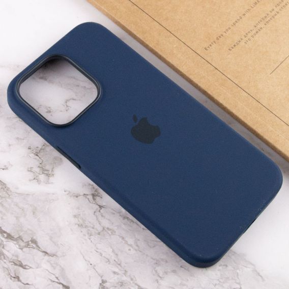 Чохол Silicone case (AAA) with Magsafe and Animation для Apple iPhone 13 Pro, Синій / Abyss Blue