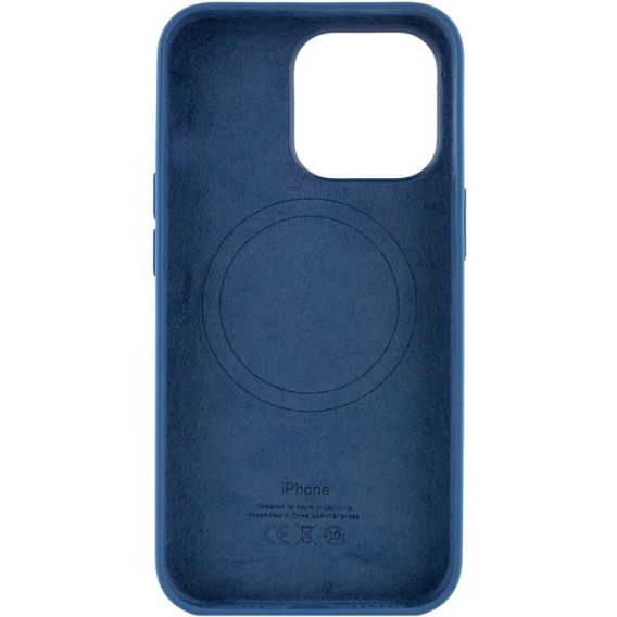 Чохол Silicone case (AAA) with Magsafe and Animation для Apple iPhone 13 Pro, Синій / Blue Jay