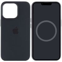 Чохол Silicone case (AAA) with Magsafe and Animation для Apple iPhone 13 Pro, Чорний / Midnight