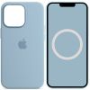 Чохол Silicone case (AAA) with Magsafe and Animation для Apple iPhone 13 Pro, Синій / Blue Fog