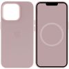 Чохол Silicone case (AAA) з Magsafe and Animation для Apple iPhone 13 Pro Max, Рожевий / Chalk Pink