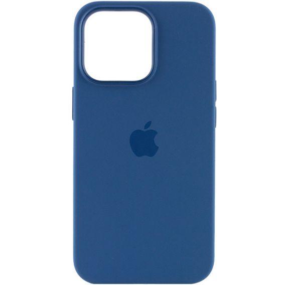Чохол Silicone case (AAA) with Magsafe and Animation для Apple iPhone 13 Pro Max, Синій / Blue Jay
