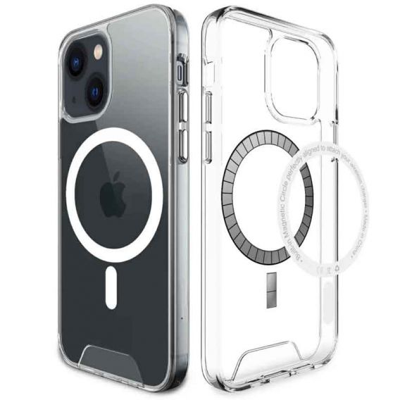 Чохол TPU Space Case with MagSafe для Apple iPhone 13, Прозорий