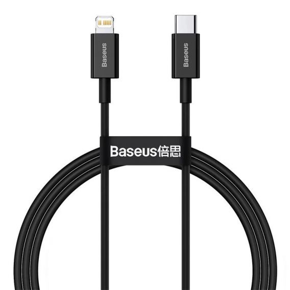 Дата кабель Baseus Superior Series Fast Charging Type-C to Lightning PD 20W (1m) (CATLYS-A), Чорний