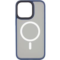 TPU+PC чохол Metal Buttons with MagSafe для Apple iPhone 12 Pro / 12, Синій