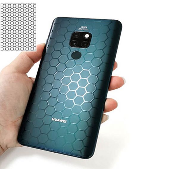 Витратник Back Transparent захисна гідрогелева плівка SKLO (упаковка 10 шт.), Прозорий / Соти