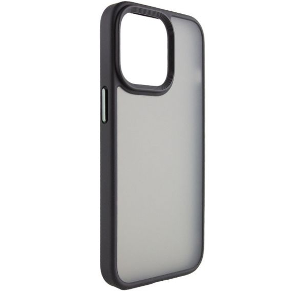 TPU+PC чохол Metal Buttons для Apple iPhone 14, Чорний