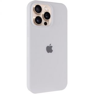 Чохол Silicone Case Full Protective (AA) для Apple iPhone 14 Pro Max, Білий / White