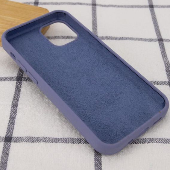 Чохол Silicone Case Full Protective (AA) для Apple iPhone 14 Pro Max, Сірий / Lavender Gray