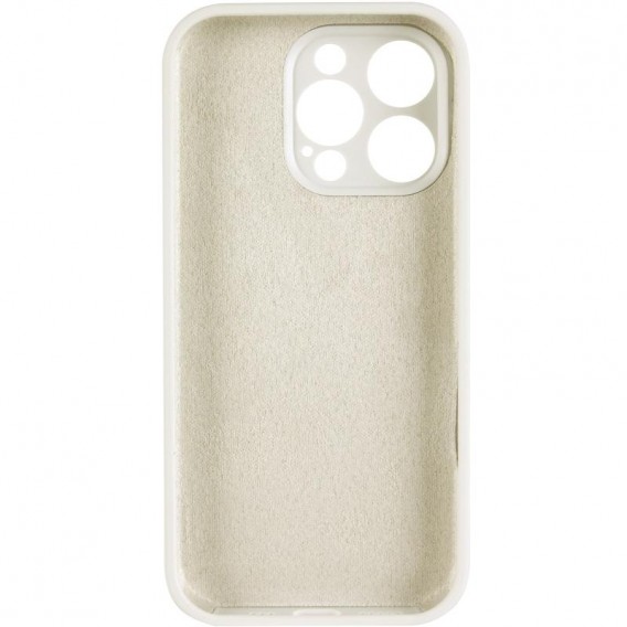 Чохол для iPhone 14 Pro Silicone Case Full Protective (Antique White)
