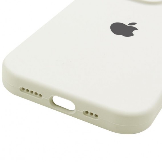 Чохол для iPhone 14 Pro Silicone Case Full Protective (Antique White)
