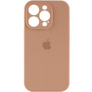 Чохол Silicone Case Full Camera Protective (AA) для Apple iPhone 14 Pro, Бежевий / Desert Gold