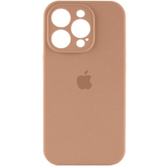 Чохол Silicone Case Full Camera Protective (AA) для Apple iPhone 14 Pro, Бежевий / Desert Gold