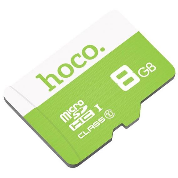 Карта пам'яті Hoco microSDHC Class 10 - 8GB (без адаптера), Green