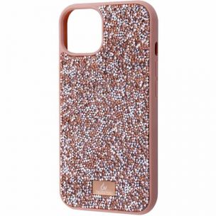 TPU чехол Bling World Rock Diamond для Apple iPhone 14, Розовый
