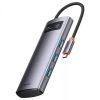 Перехідник HUB Baseus Metal Gleam Series 4-in-1 4xUSB3.0 (WKWG070013), Gray