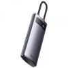 Перехідник HUB Baseus Metal Gleam Series 4-in-1 4xUSB3.0 (WKWG070013), Gray