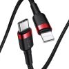 Дата кабель Baseus Cafule Type-C to Lightning PD 20W (1m) (CATLKLF), Red / Black