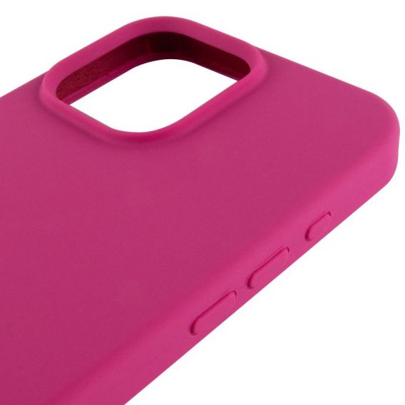 Чехол Silicone Case Full Protective (AA) для Apple iPhone 15 Pro Max, Малиновый / Dragon Fruit