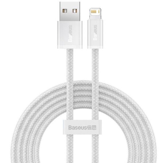 Дата кабель Baseus Dynamic Series USB to Lightning 2.4A (1m) (CALD000402), White