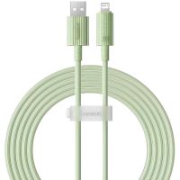 Дата кабель Baseus Habitat Series Fast Charging USB to Lightning 2.4A (1m) (P10360200421-0), Natural Green