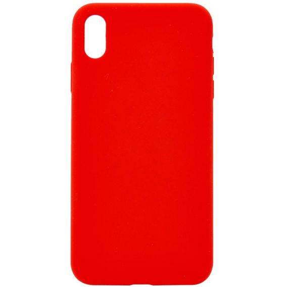 Чохол Silicone Case Full Protective (AA) NO LOGO для Apple iPhone X / XS, Червоний / Red