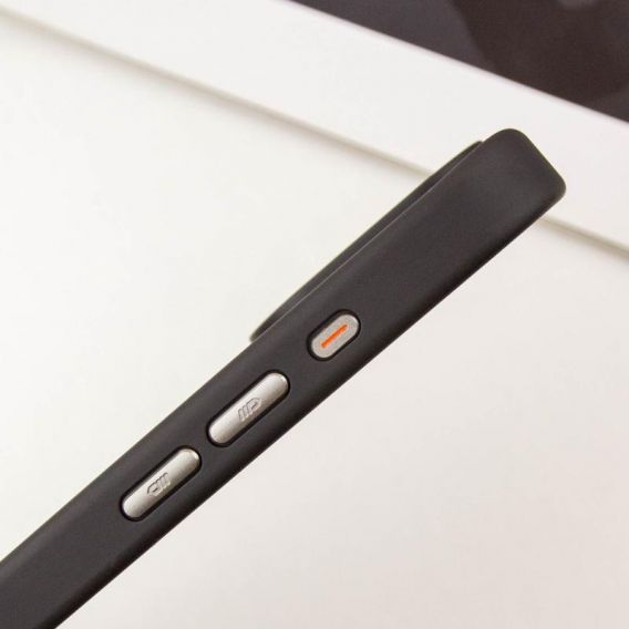 TPU+PC чохол Blueo Skin Friendly Frosted with MagSafe для Apple iPhone 16 Pro Max, Чорний / Біле кільце