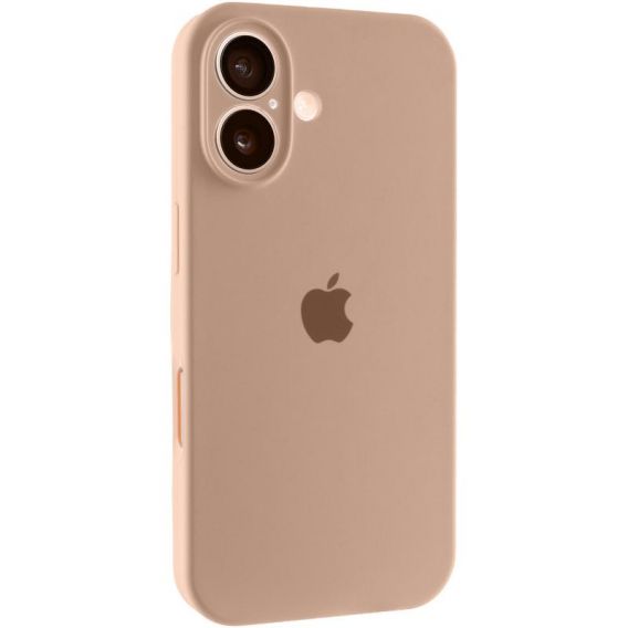Чохол Silicone Case Full Camera Protective (AA) для Apple iPhone 16, Бежевий / Desert Gold
