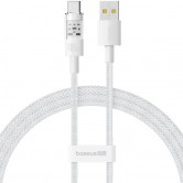 Кабель Baseus Gem USB-A - USB-C, 100 Вт, 2 м, Белый / Moon White