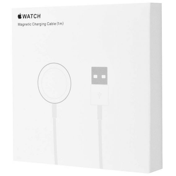 БЗУ Magnetic Fast Charger для USB-A Cable для Apple Watch (AAA) (box), White