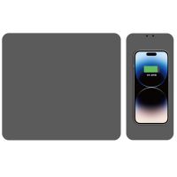 Килимок для мишки STAND JD-S83 із БЗУ 15W (300*220*7mm), Black