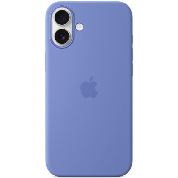 Чохол Silicone case (AAA) with Magsafe and Animation (button) для Apple iPhone 16, Periwinkle