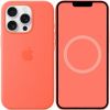 Чохол Silicone case (AAA) with Magsafe and Animation (button) для Apple iPhone 16 Pro, Tangerine