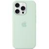 Чохол Silicone case (AAA) with Magsafe and Animation (button) для Apple iPhone 16 Pro, Aquamarine