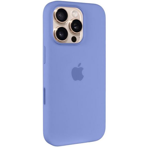 Чохол Silicone case (AAA) with Magsafe and Animation (button) для Apple iPhone 16 Pro Max, Periwinkle