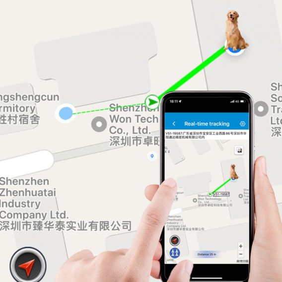 Трекер GPS для тварин V53 Pet Tracker SIM (4GLTE) 900mAh, White