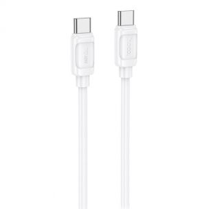 Дата кабель Hoco X115 Surpass Type-C to Type-C 60W (1m) White Дата кабель Hoco X115 Surpass Type-C to Type-C 60W (1m) White