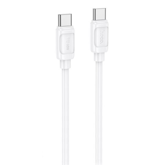 Дата кабель Hoco X115 Surpass Type-C to Type-C 60W (1m), White