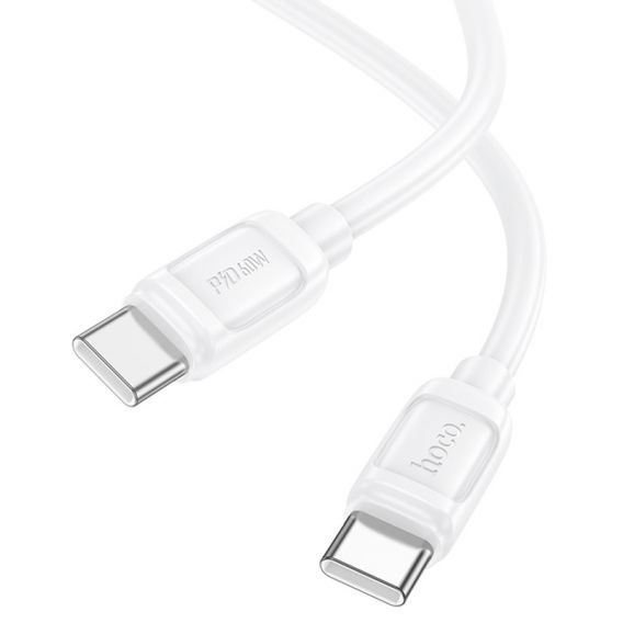 Дата кабель Hoco X115 Surpass Type-C to Type-C 60W (1m), White